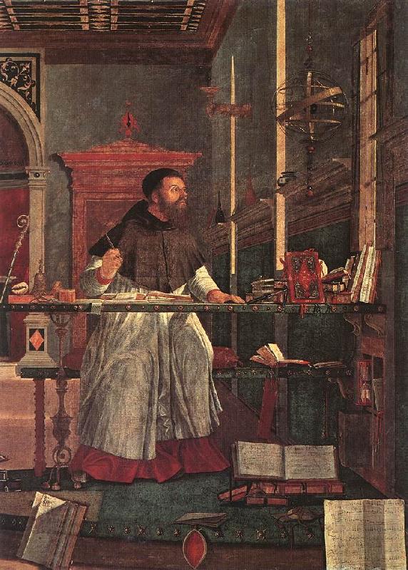 CARPACCIO, Vittore Vision of St Augustin (detail) dsf China oil painting art